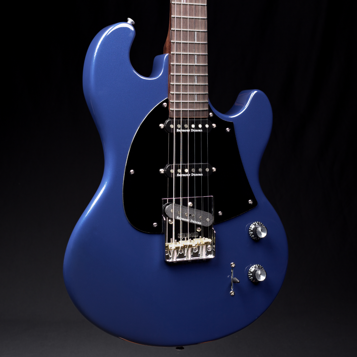 Shergold Masquerader Classic SM03 Deep Blue Metallic - Image 3