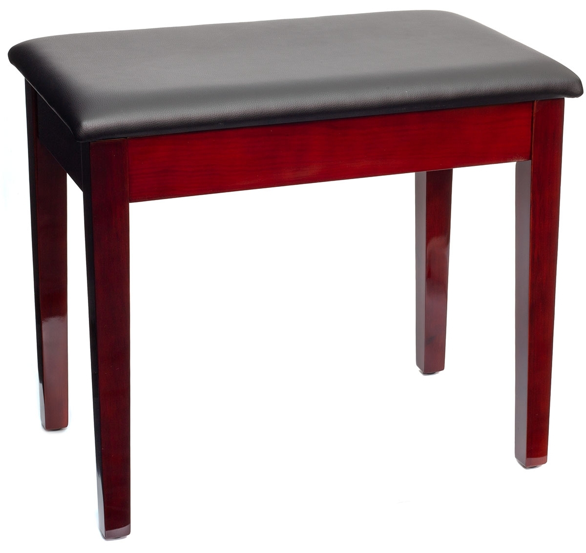 Montford Storage Piano Stool - Gloss Mahogany Finish - Image 1
