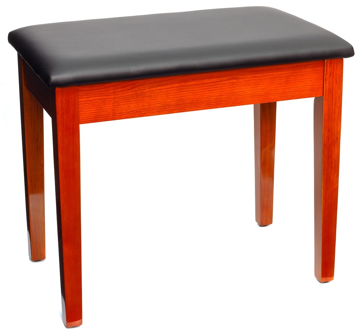 Montford Storage Piano Stool - Gloss Teak Finish - Image 1