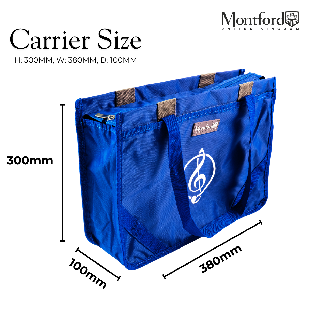 Montford Music Carrier Premium XL Royal Blue - Image 4