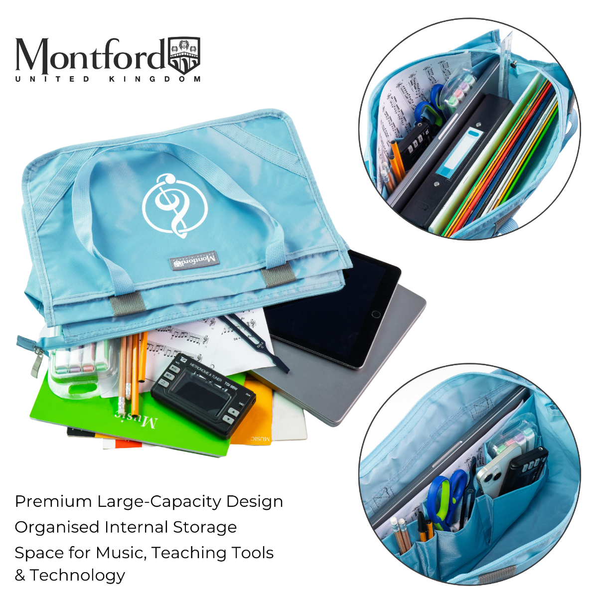 Montford Music Carrier Premium XL Blue - Image 3