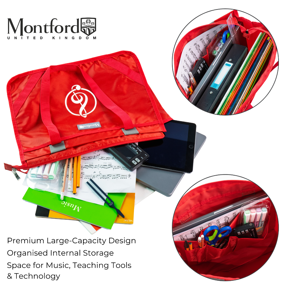 Montford Music Carrier Premium XL Red - Image 3