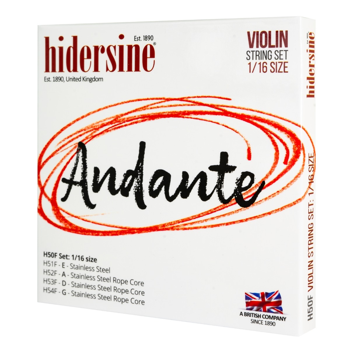 Hidersine Andante Violin String SET 1/16 - Image 1