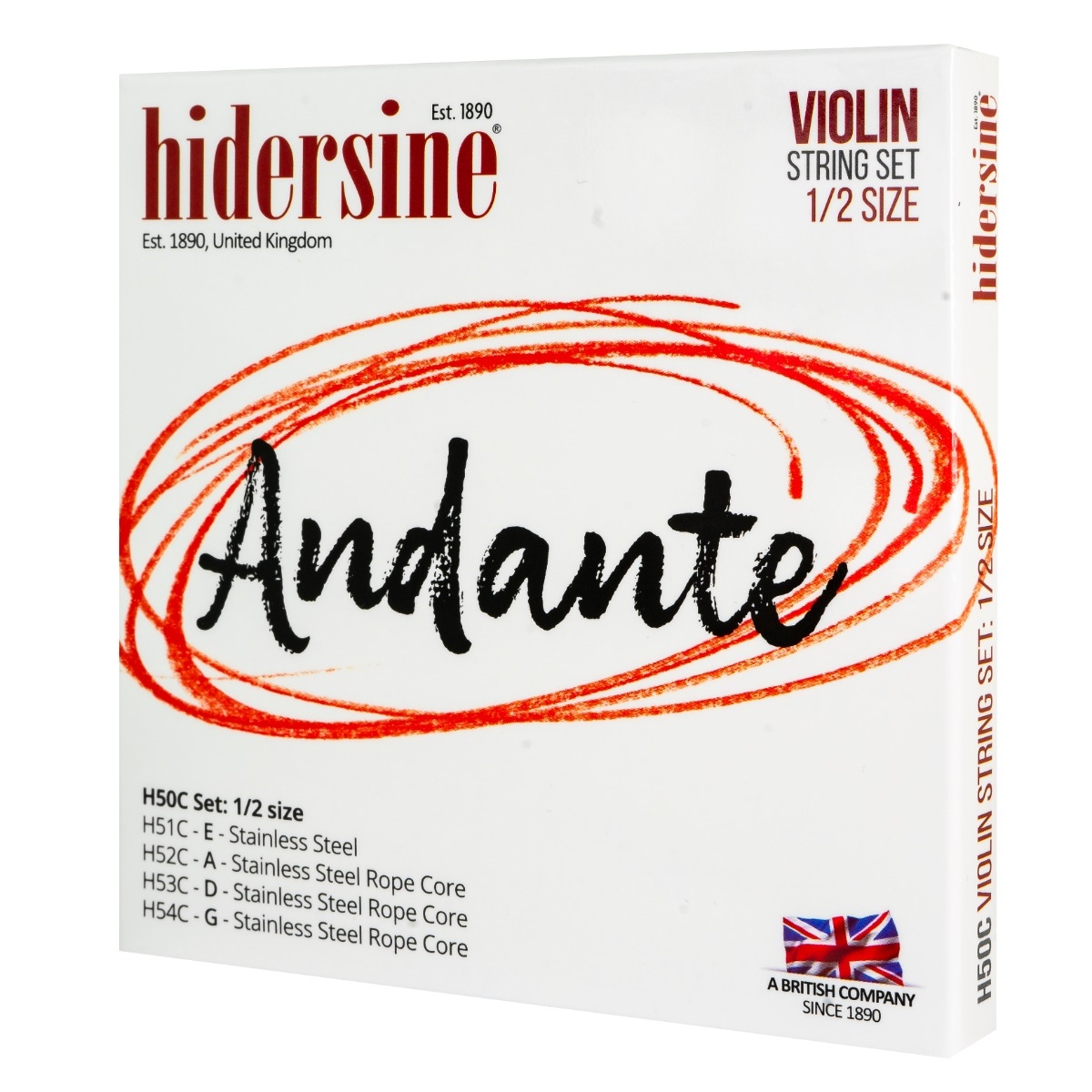 Hidersine Andante Violin String SET 1/2 - Image 1