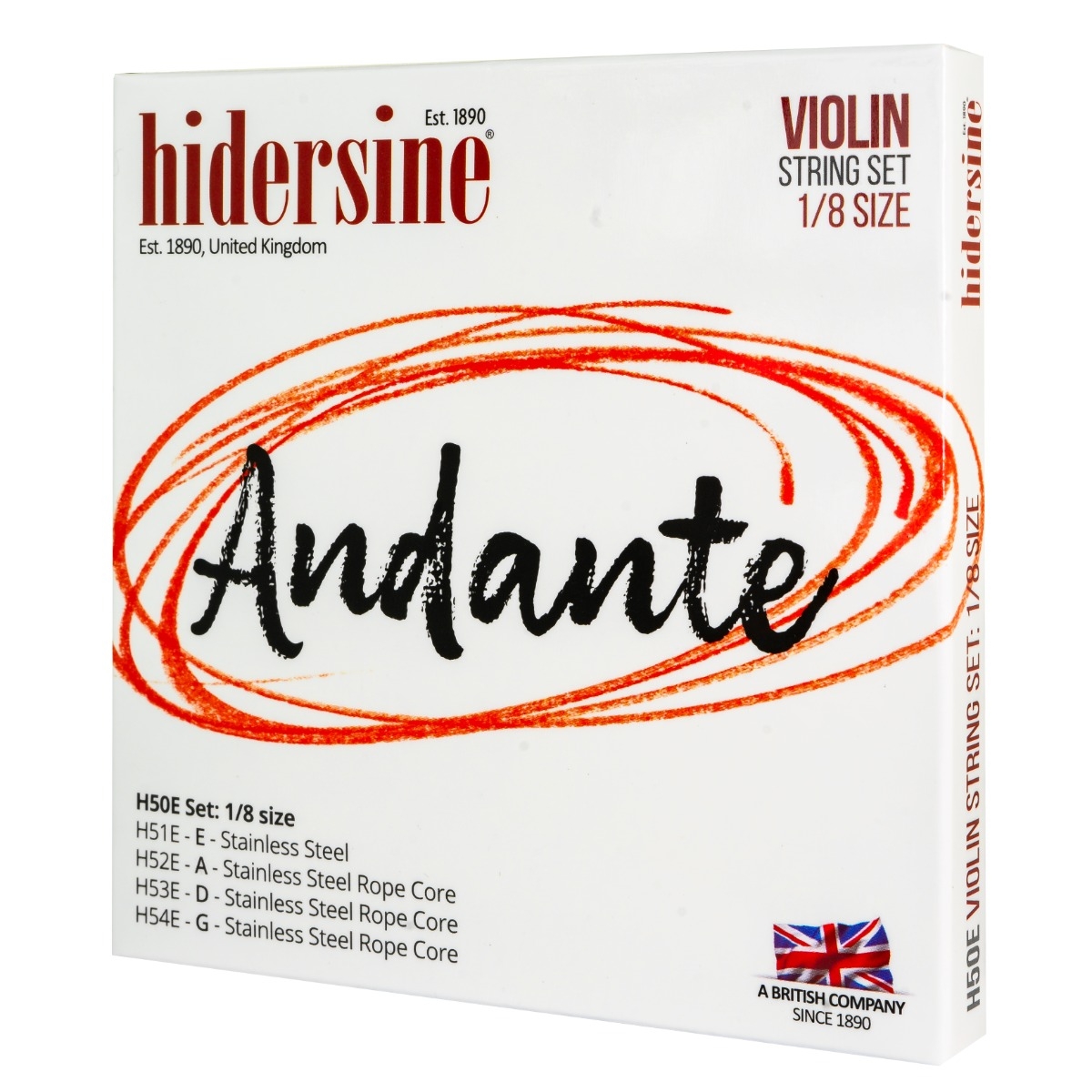 Hidersine Andante Violin String SET 1/8 - Image 1