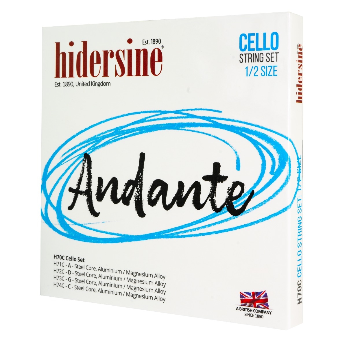 Hidersine Andante Cello String SET 1/2 - Image 1