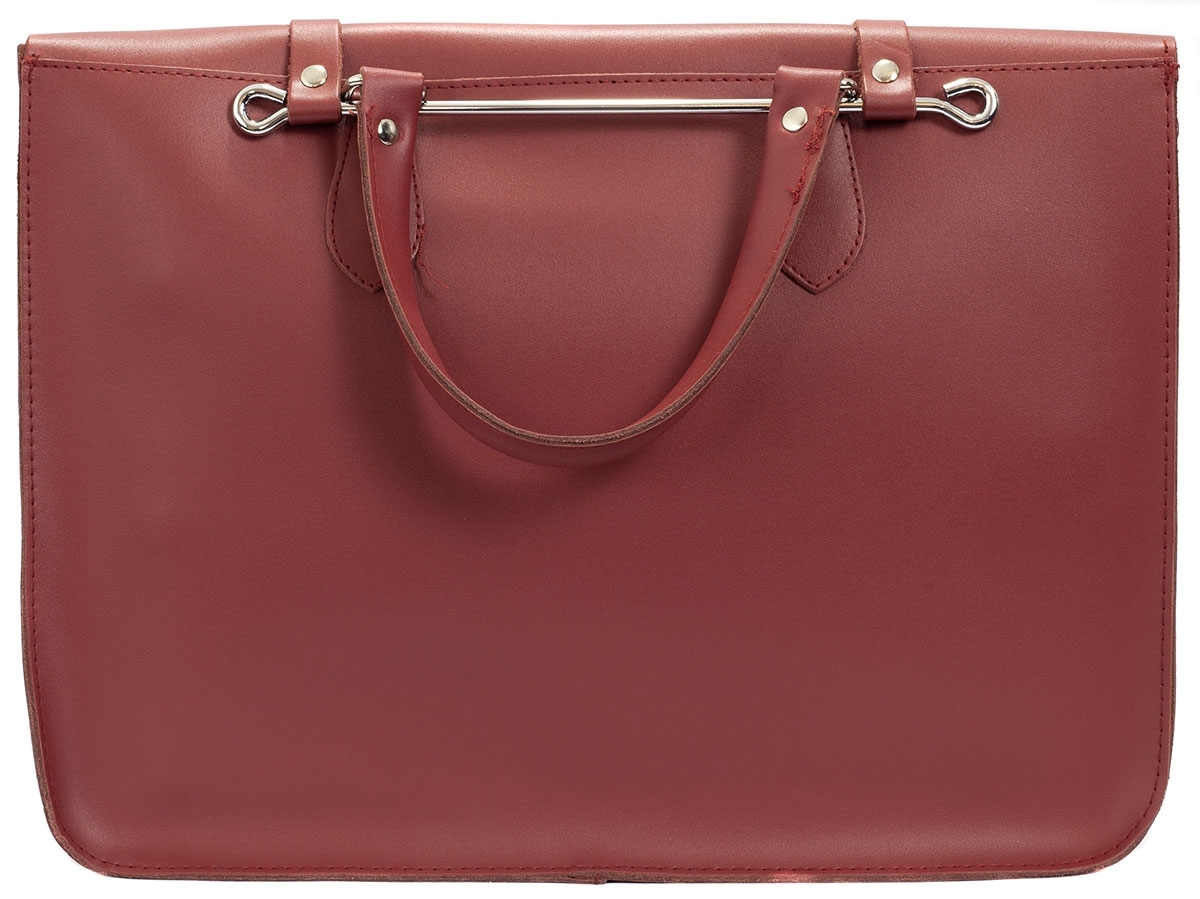 Montford Leather Music Case - Wine Red - Image 3