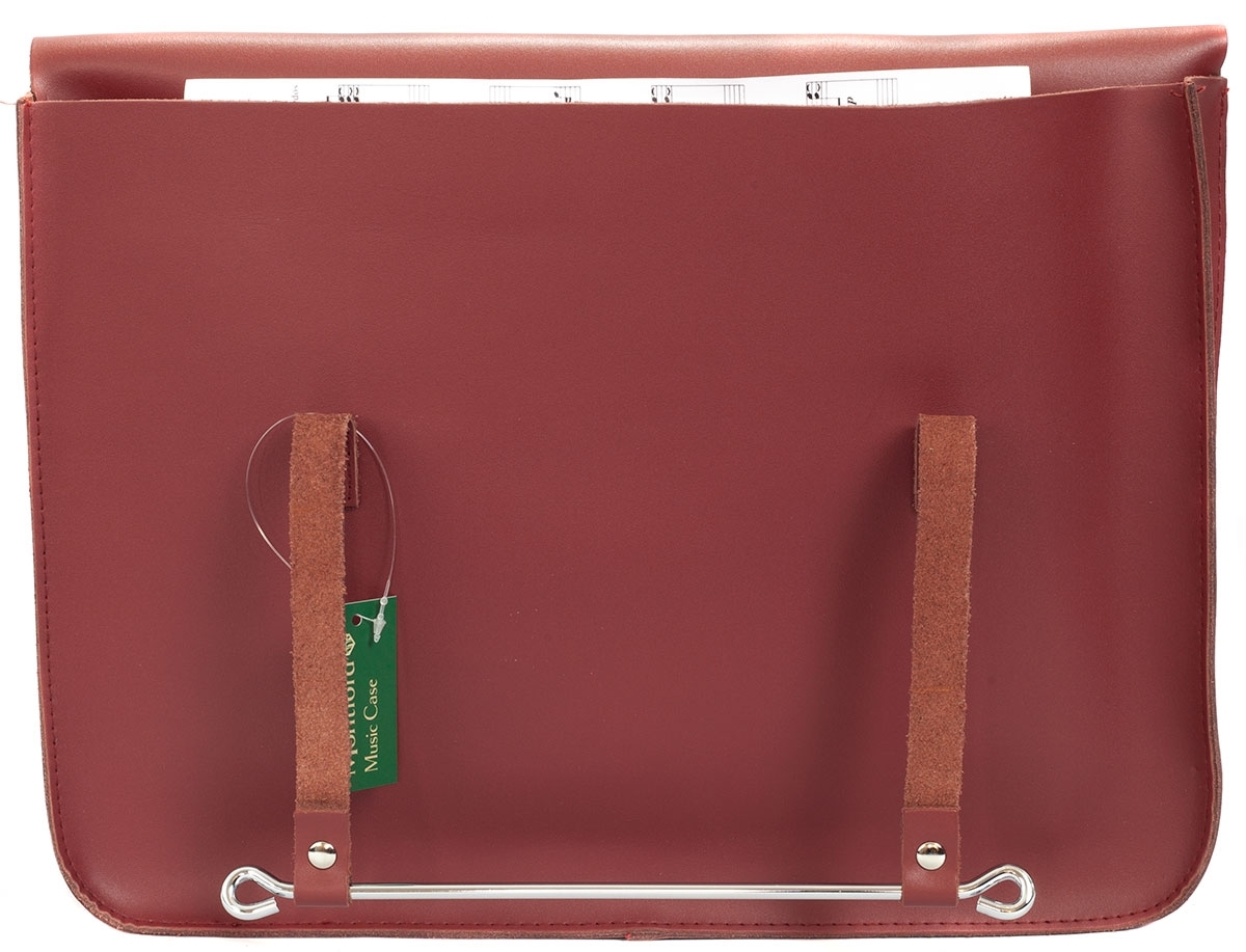 Montford Leather Music Case - Wine Red - Image 4