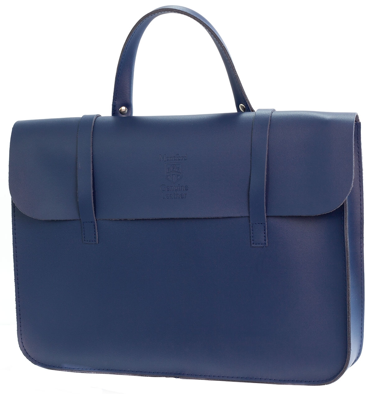 Montford Leather Music Case - Navy - Image 1