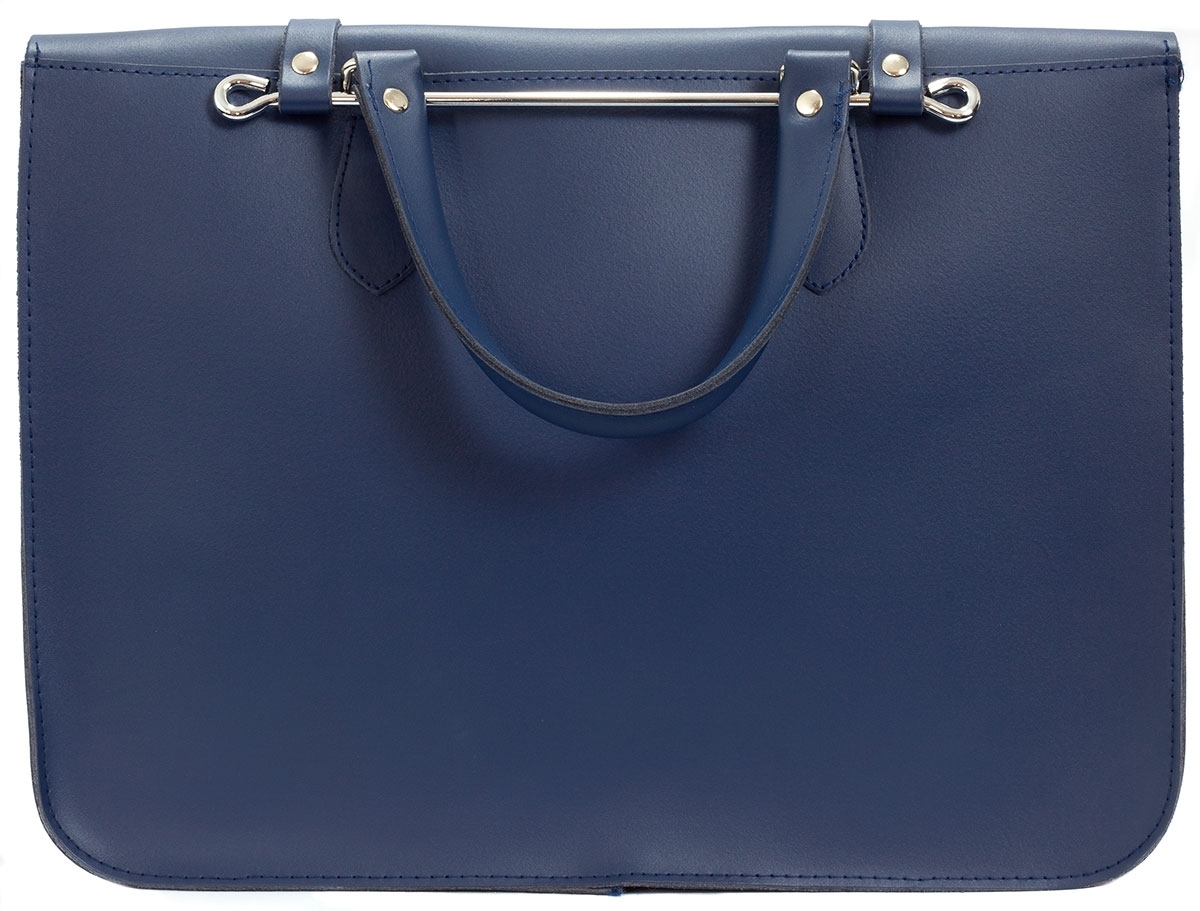 Montford Leather Music Case - Navy - Image 3