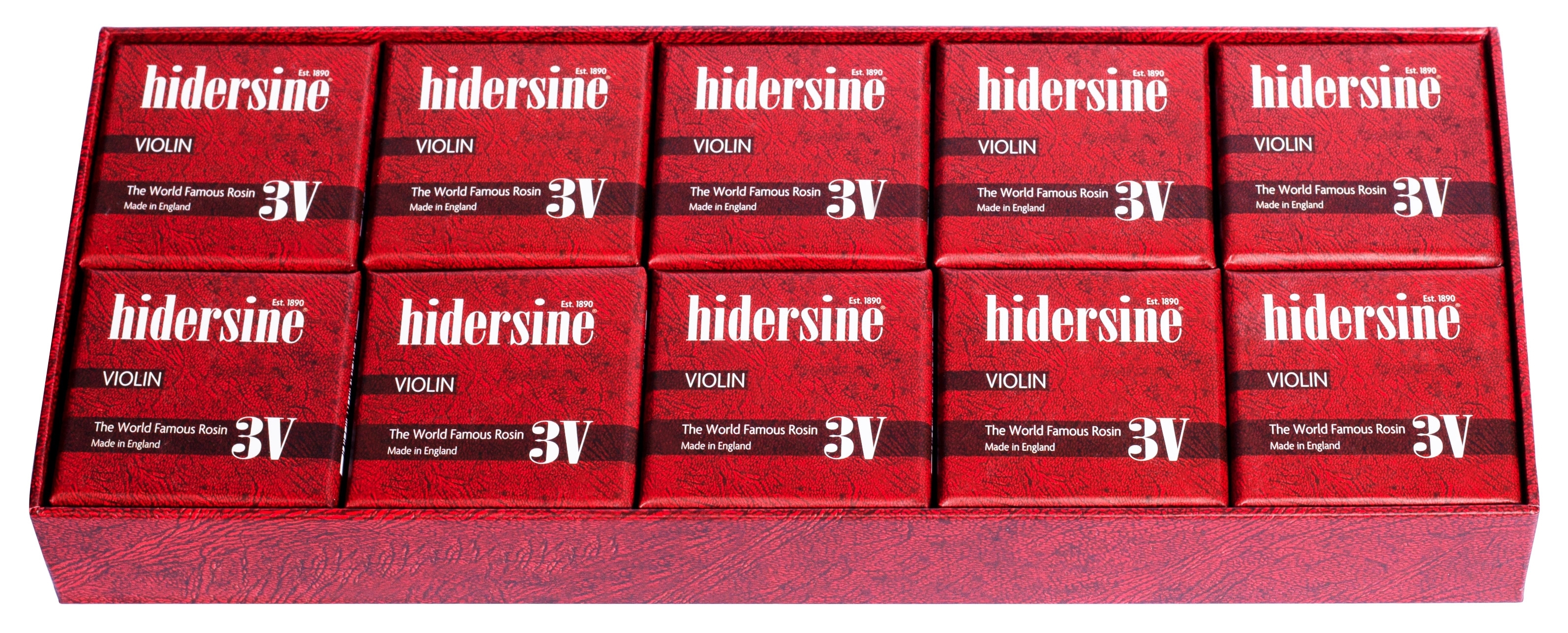 Hidersine Violin Rosin Clear Medium - BOX OF 10 - Image 3