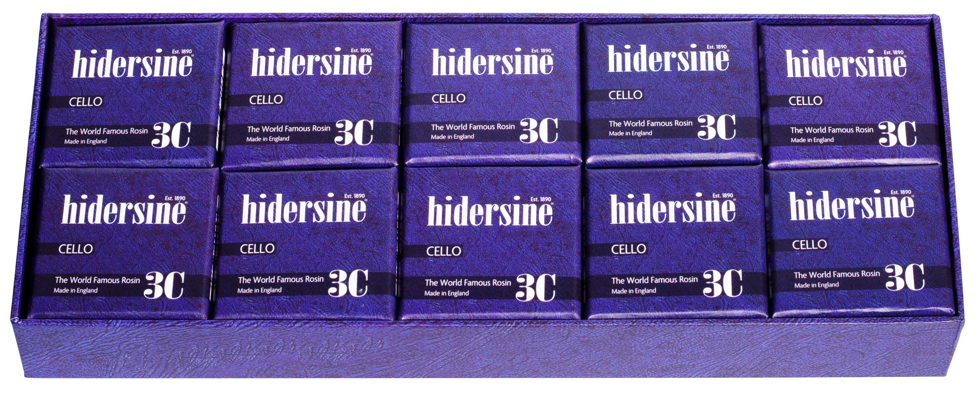 Hidersine Cello Rosin Clear Medium - BOX OF 10 - Image 3