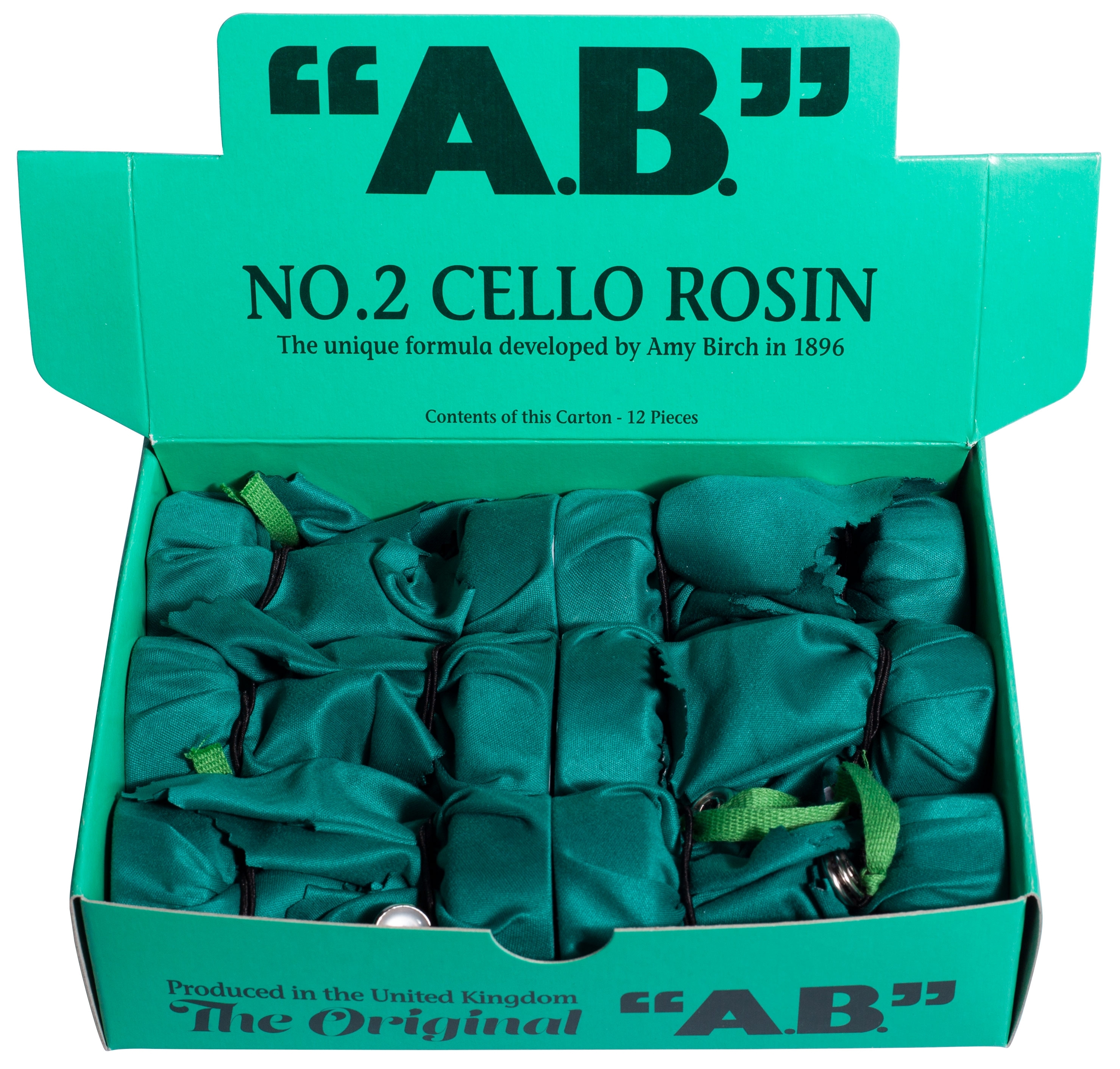 Amy Birch ‘AB’ Cello Rosin – Dark – Medium Size - BOX OF 12 - Image 3