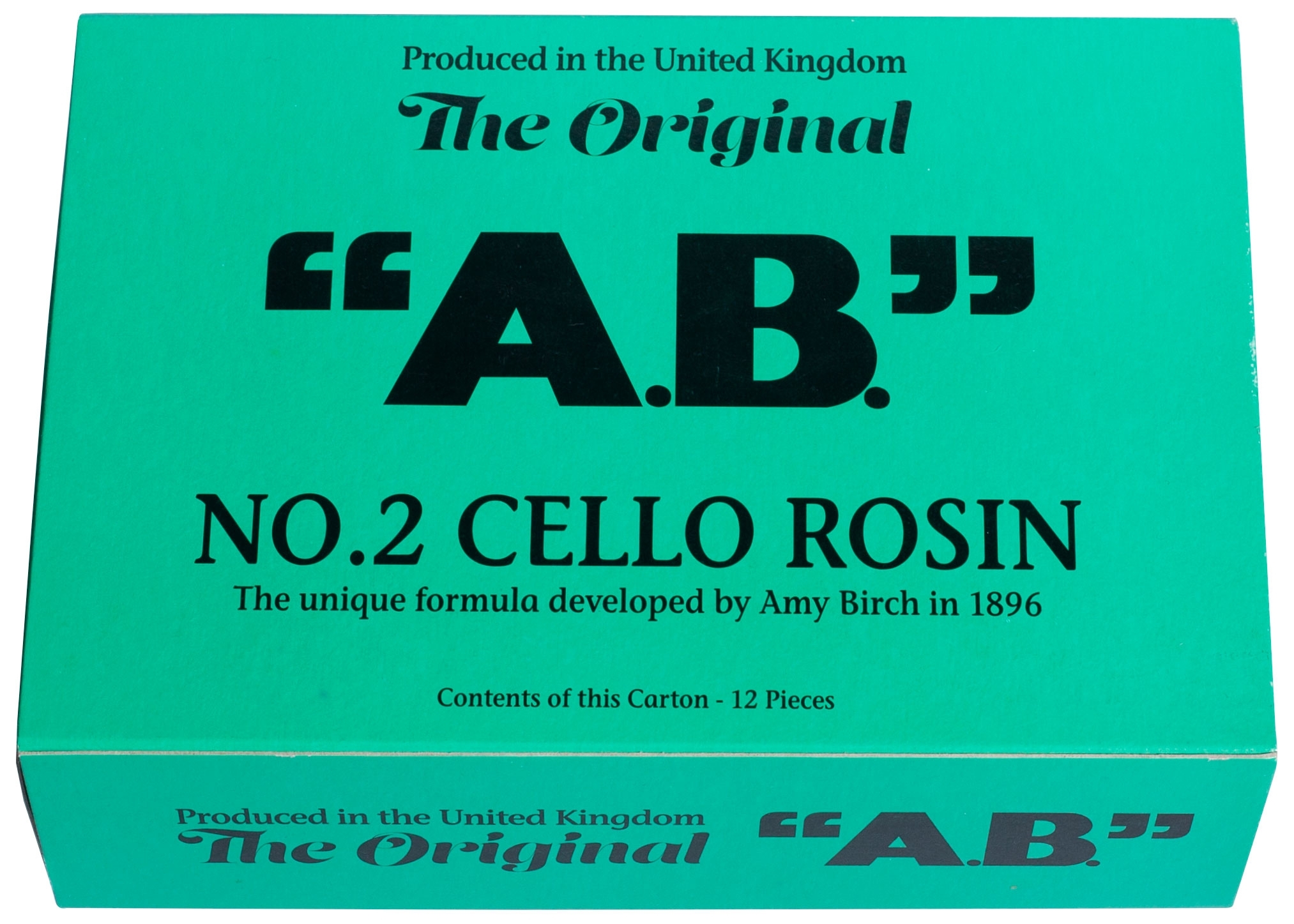 Amy Birch ‘AB’ Cello Rosin – Dark – Medium Size - BOX OF 12 - Image 4