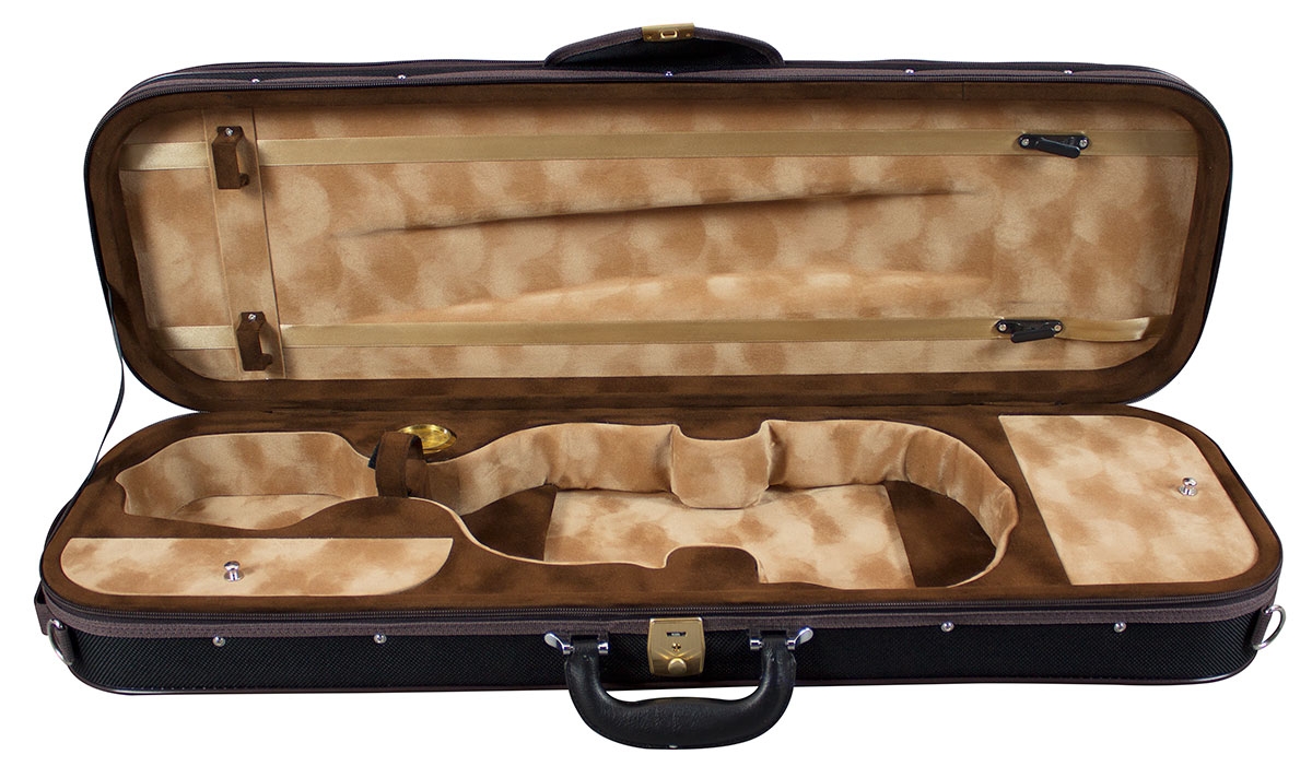 Hidersine Violin Case Pianura Oblong 4/4 - Black - Image 1
