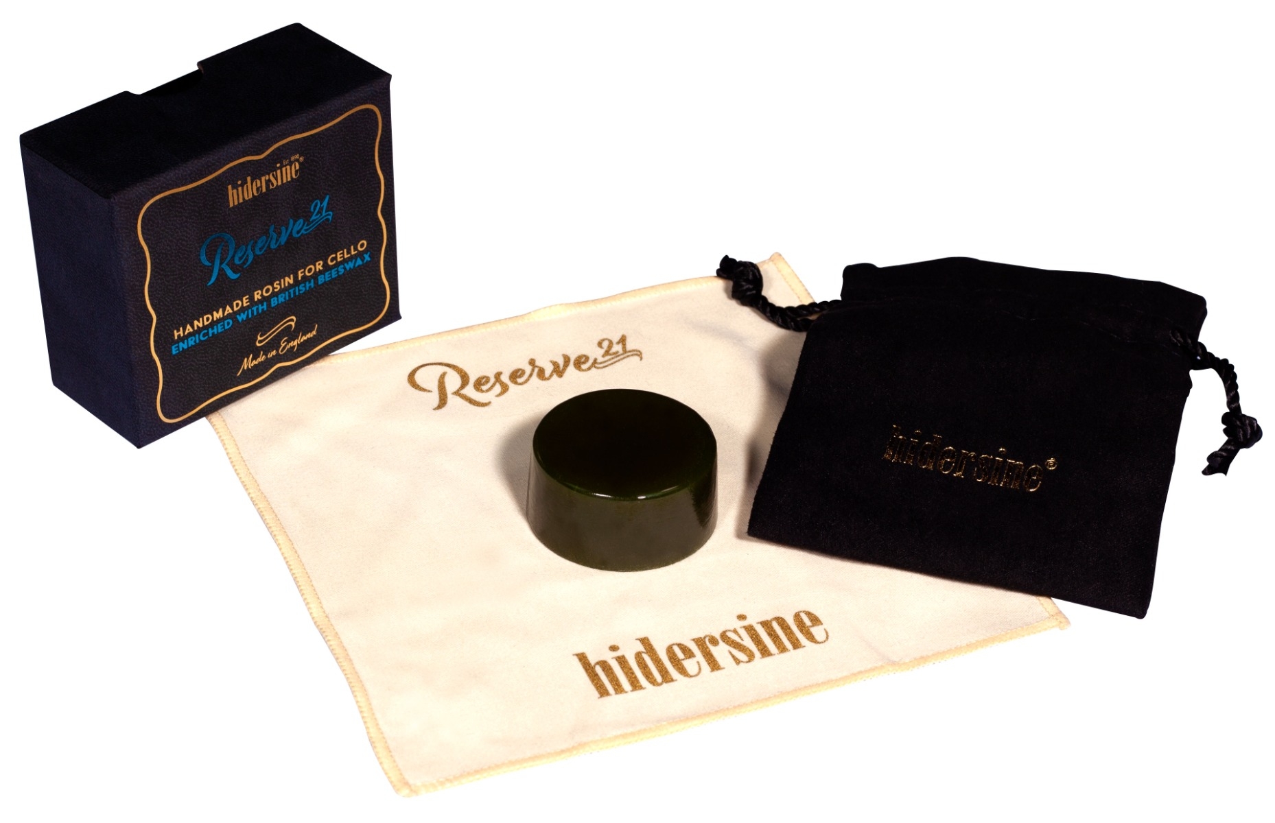 Hidersine Reserve21 Dark Cello Rosin with British Beeswax - BOX OF 8 - Image 3