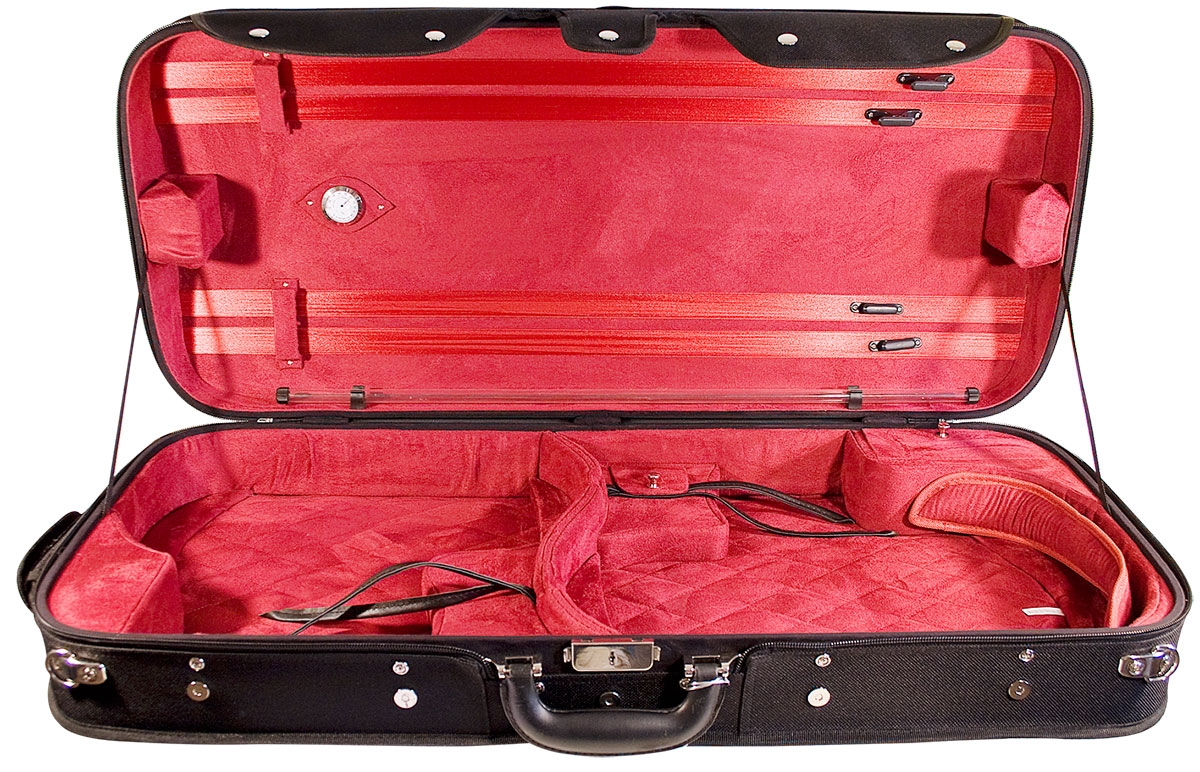 Hidersine Violin-Viola Double Case - Wooden Arched Top - 4/4 - 16.5" - Image 1