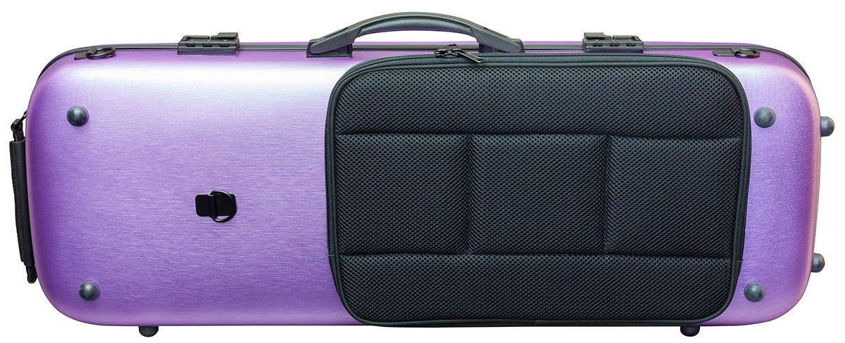 Hidersine Viola Case - Polycarbonate Oblong Brushed Purple - Image 3