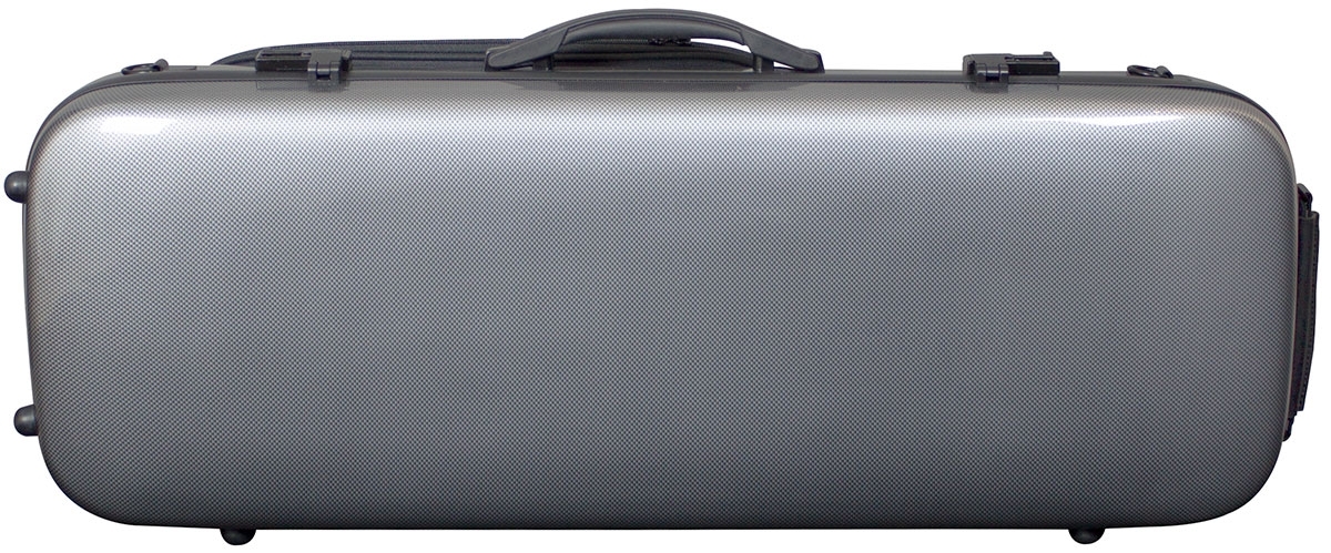 Hidersine Viola Case - Polycarbonate Oblong Carbon Fibre Effect - Image 1