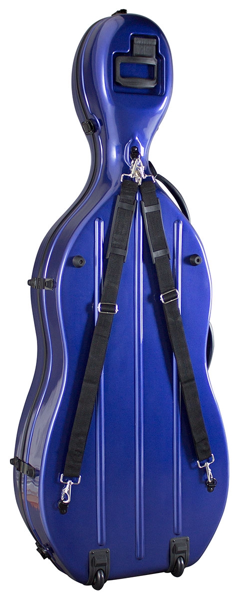Hidersine Cello Case Fibreglass Blue - Image 2