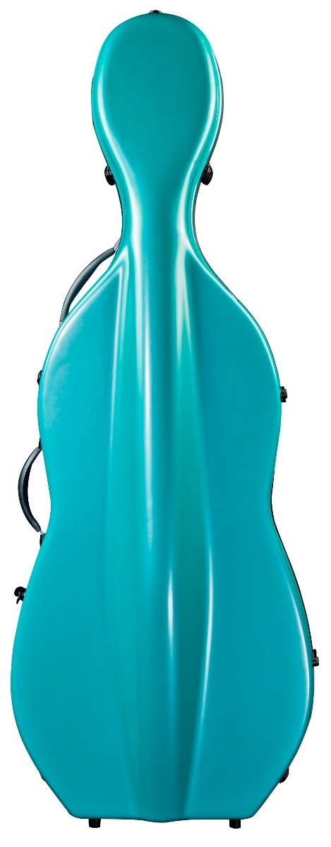 Hidersine Cello Case Fibreglass Light Green - Image 2