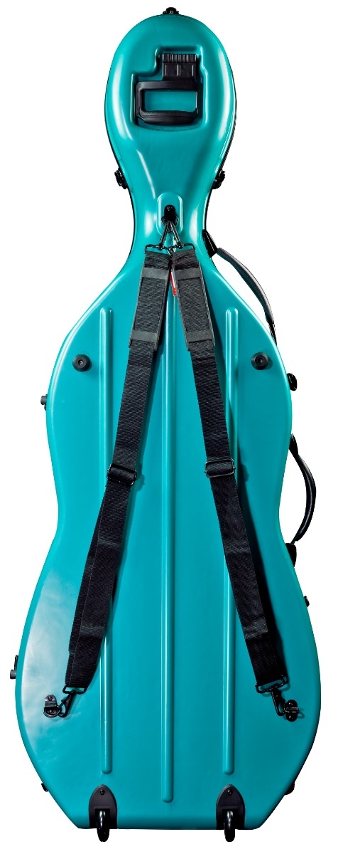 Hidersine Cello Case Fibreglass Light Green - Image 5