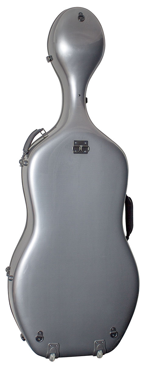 Hidersine Cello Case - Polycarbonate Carbon Fibre Effect - Image 2
