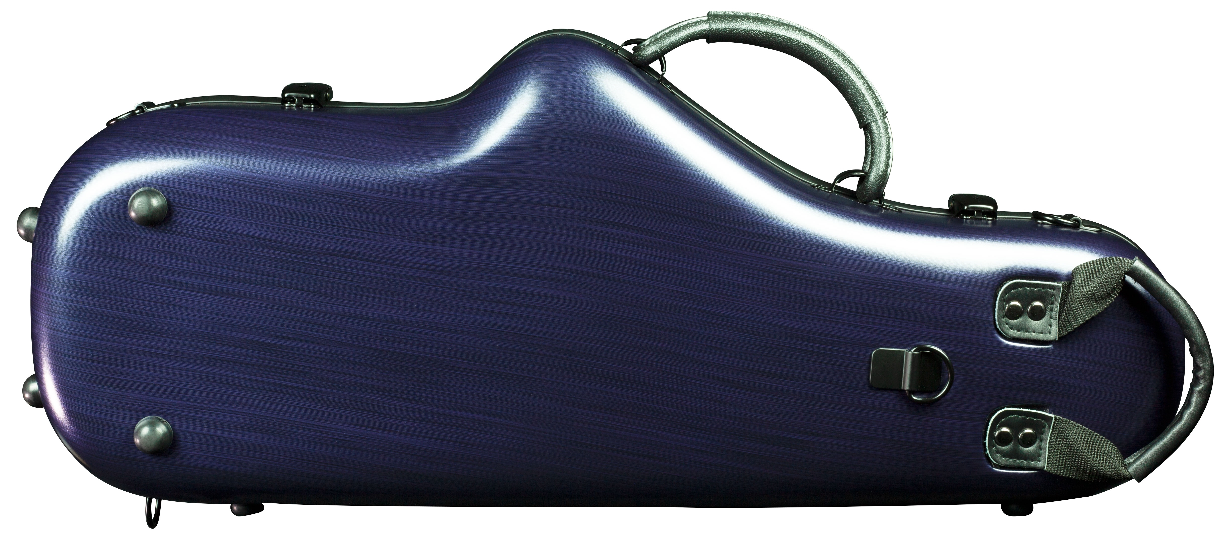 Champion Polycarbonate Alto Sax Case - Matte Purple - Image 2