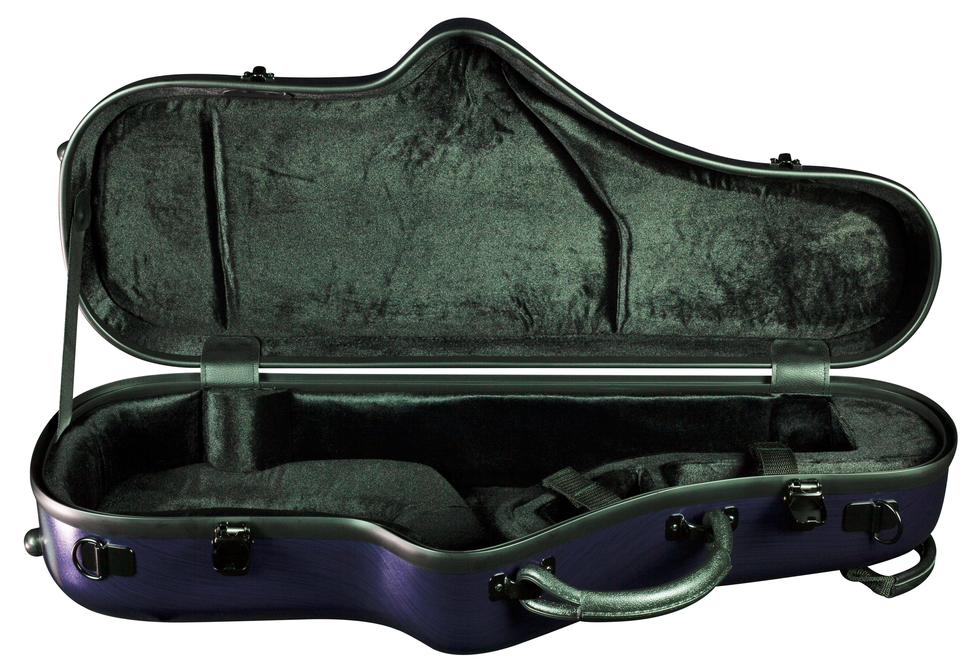 Champion Polycarbonate Alto Sax Case - Matte Purple - Image 3