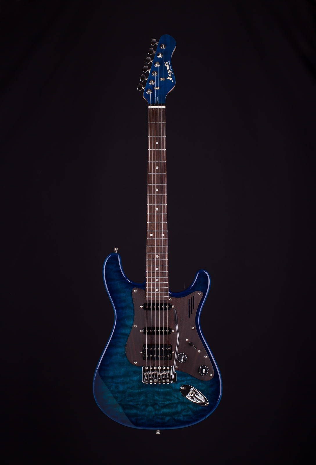 Magneto U-One Sonnet Modern See Thru Blue Quilt with Gig Bag - Image 2