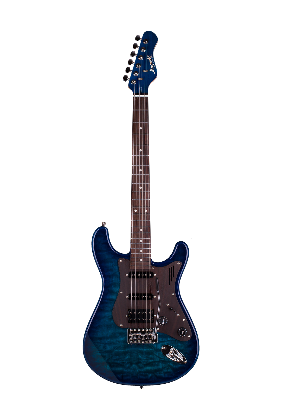 Magneto U-One Sonnet Modern See Thru Blue Quilt with Gig Bag