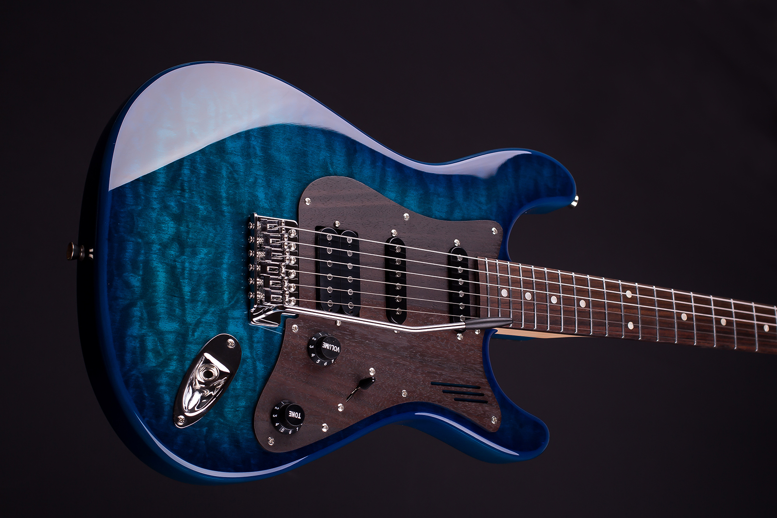 Magneto U-One Sonnet Modern See Thru Blue Quilt with Gig Bag - Image 5