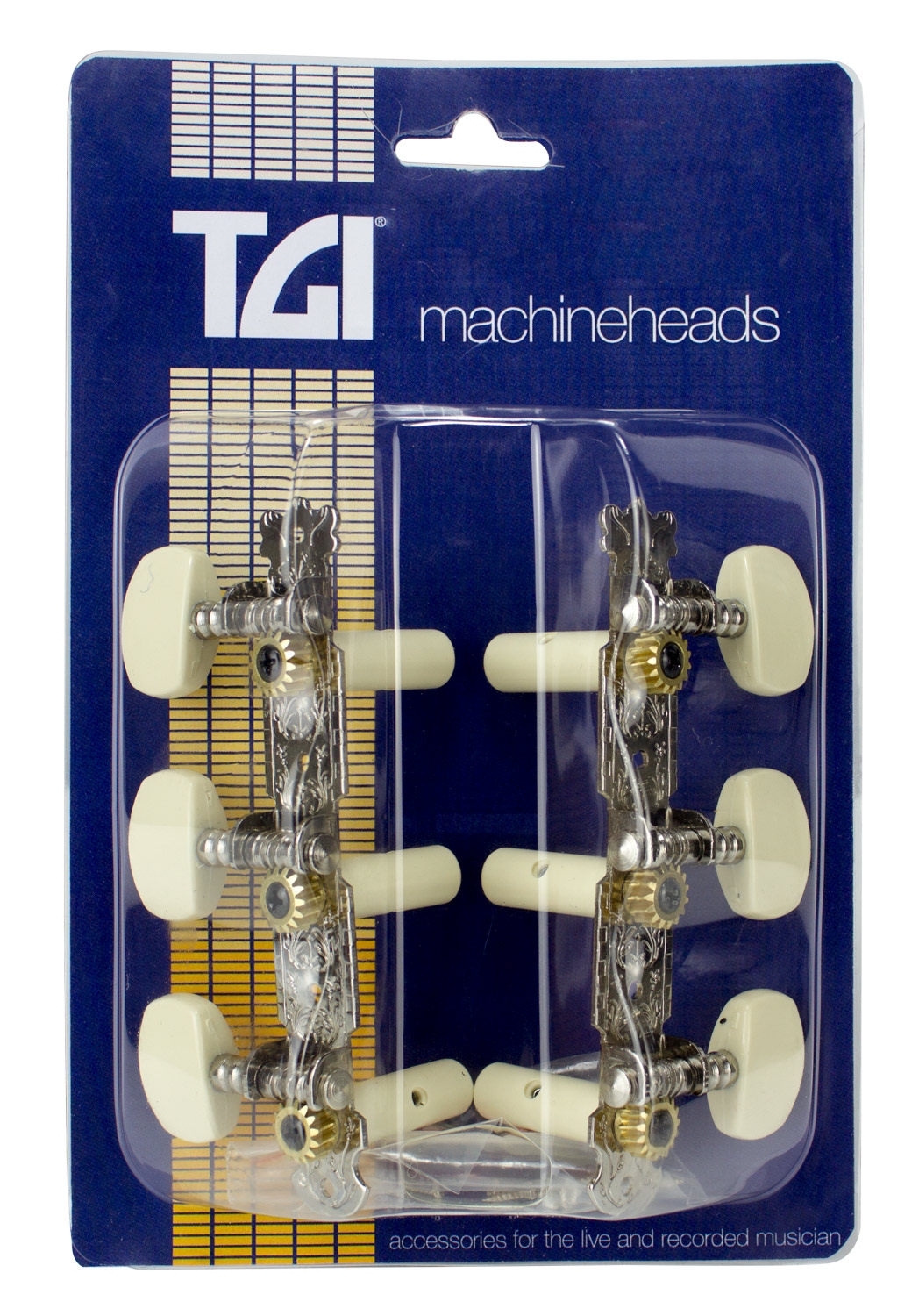 TGI Machineheads. Classical 3 in a Line. Nickel. - Image 1