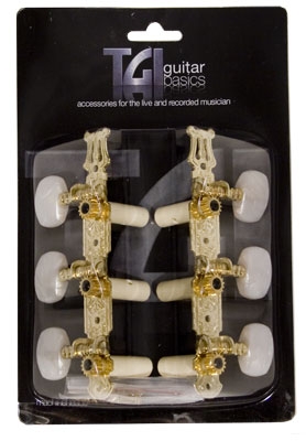 TGI Machineheads. Classical 3 in a Line. Lyra Style. Gold - Image 2