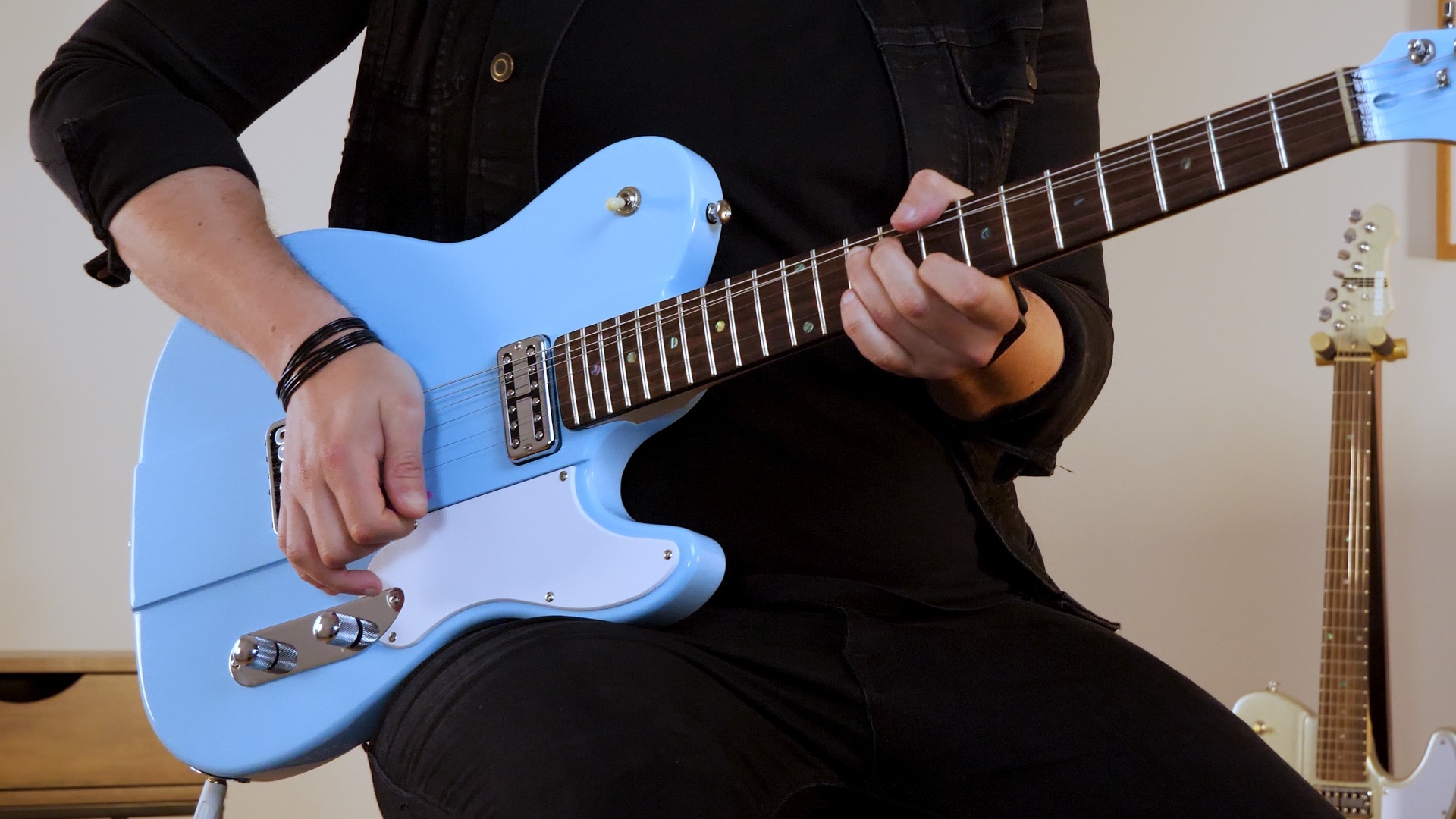 Shergold Telstar Standard ST14 Pastel Blue - Image 4