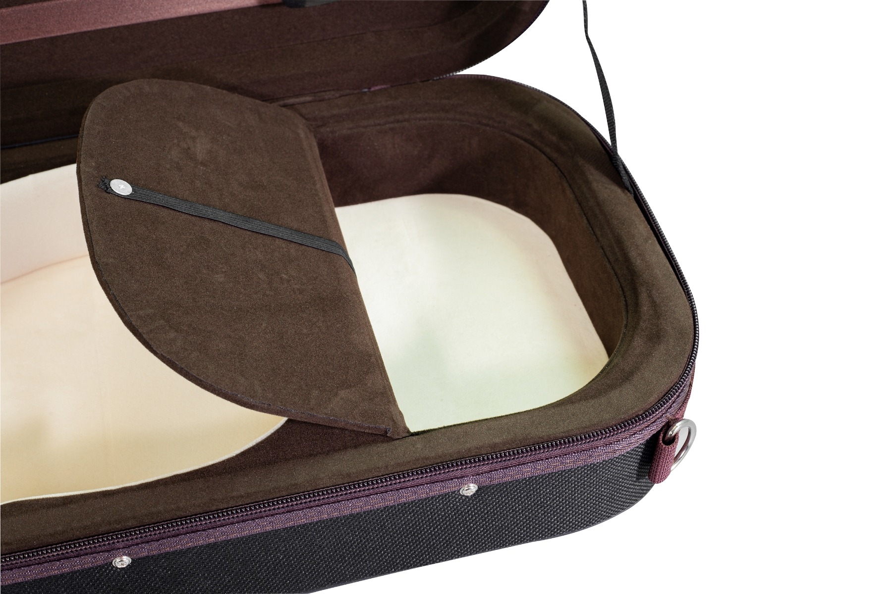 Hidersine Violin Case Pianura Oblong 4/4 - Black / Cream - Image 4