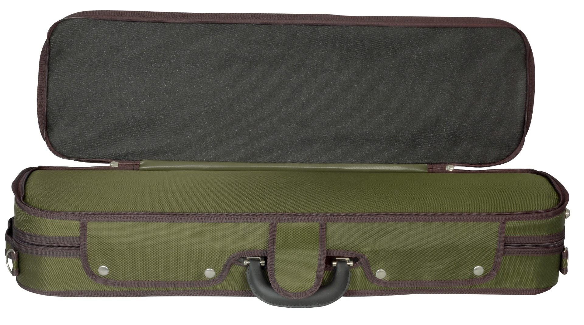 Hidersine Violin Case 4/4 Light Oblong - Olive - Image 3