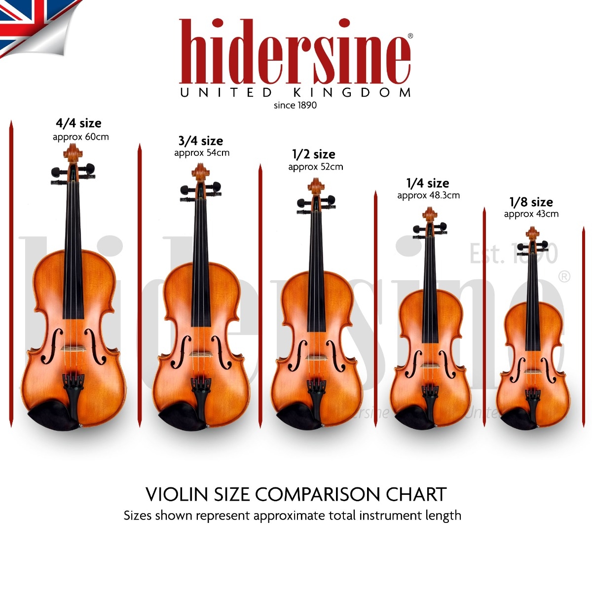 Hidersine Vivente Violin 1/8 Outfit. - Image 4