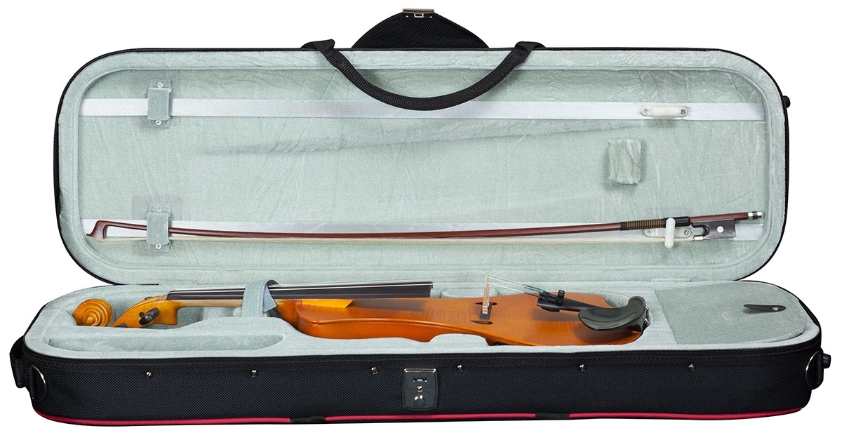 Hidersine Electric Violin Outfit - Flamed Maple Veneer - Image 3