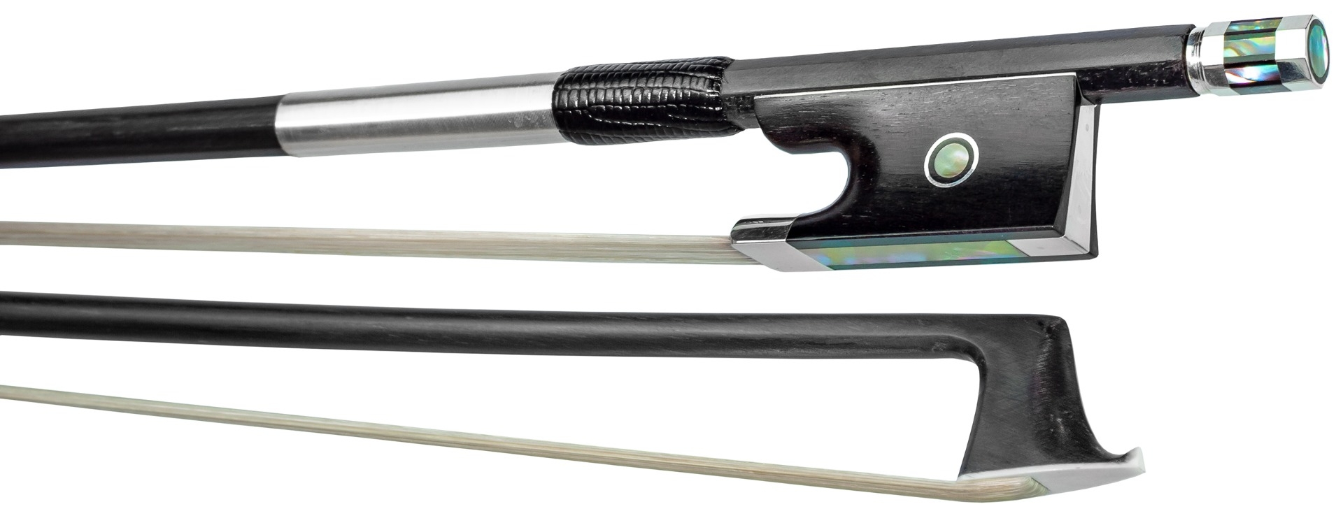 Hidersine Violin Bow 4/4 Carbon Fibre. Premium Unidirectional. Decorated screw - Image 1