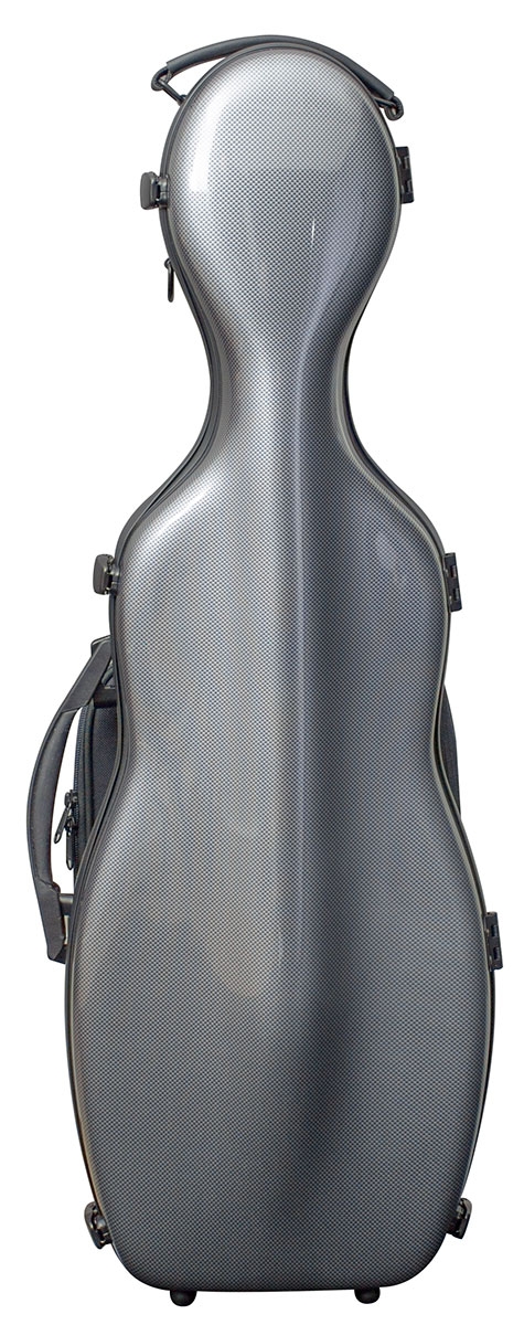 Hidersine Violin Case - Polycarbonate Gourd Carbon Fibre Effect - Image 1