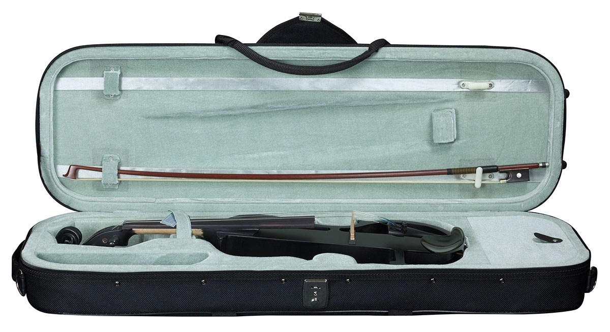 Hidersine Electric Violin Outfit - Black Satin Finish - Image 3