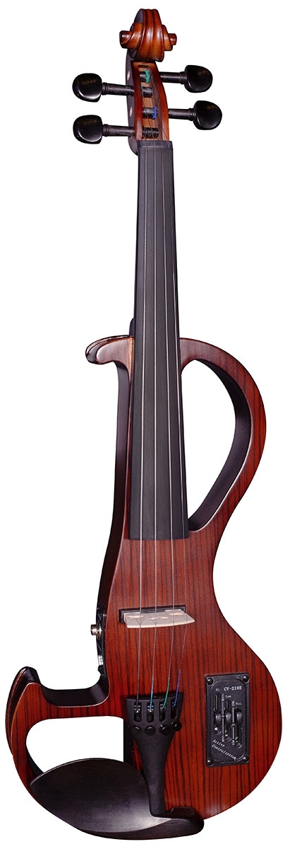 Hidersine Electric Violin Outfit - Zebrawood Finish - Image 1