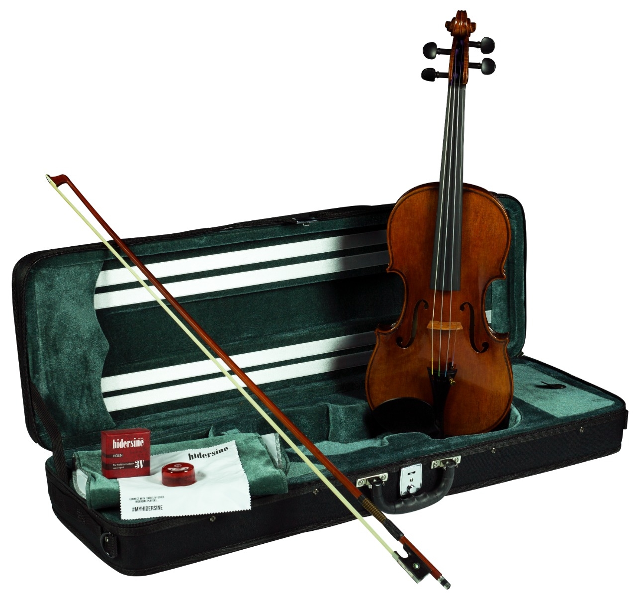 Hidersine Preciso Violin 4/4 Outfit - Strad Antique - Image 1
